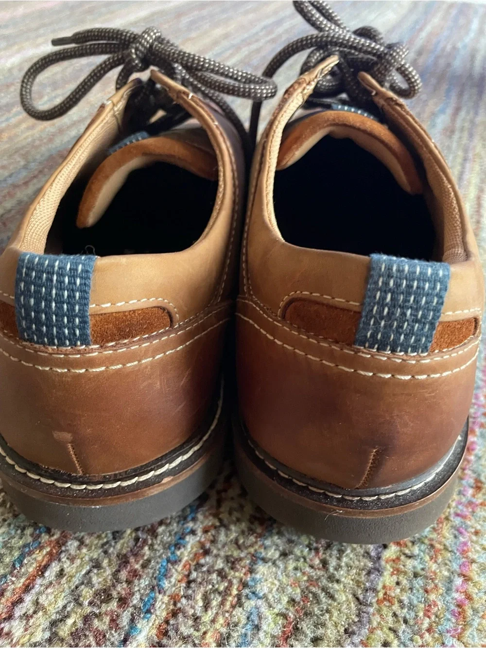 Nunn Bush Tan Brown Lace-Up Oxfords Men’s Size 10.5‎